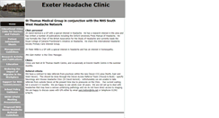 Desktop Screenshot of exeterheadacheclinic.org.uk