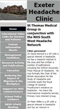 Mobile Screenshot of exeterheadacheclinic.org.uk
